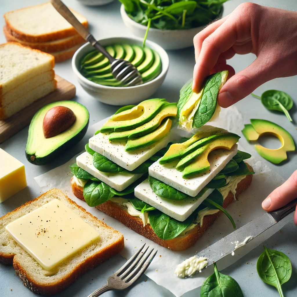 Assemble the Croque Monsieur Végétarien