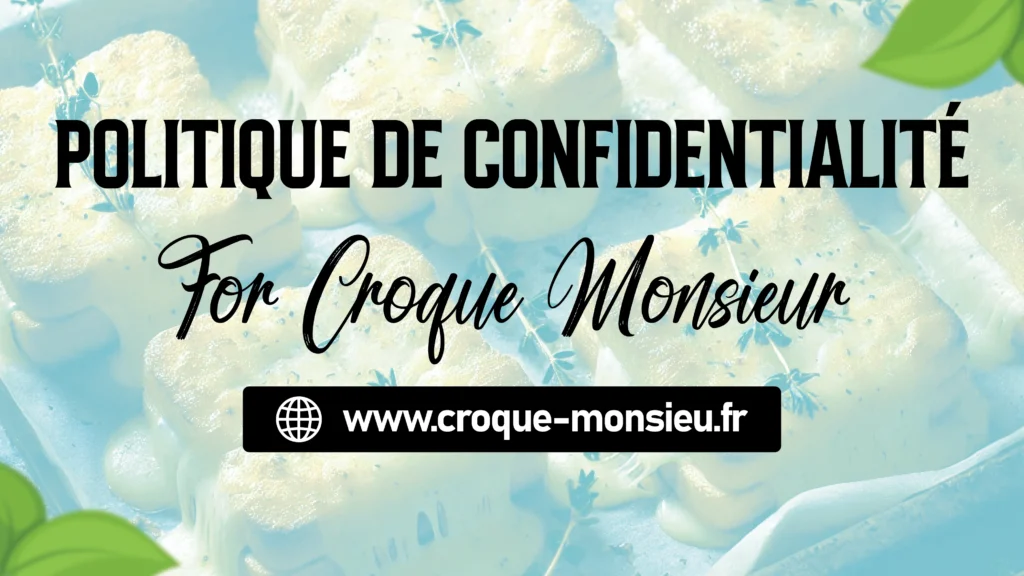 Politique de confidentialité