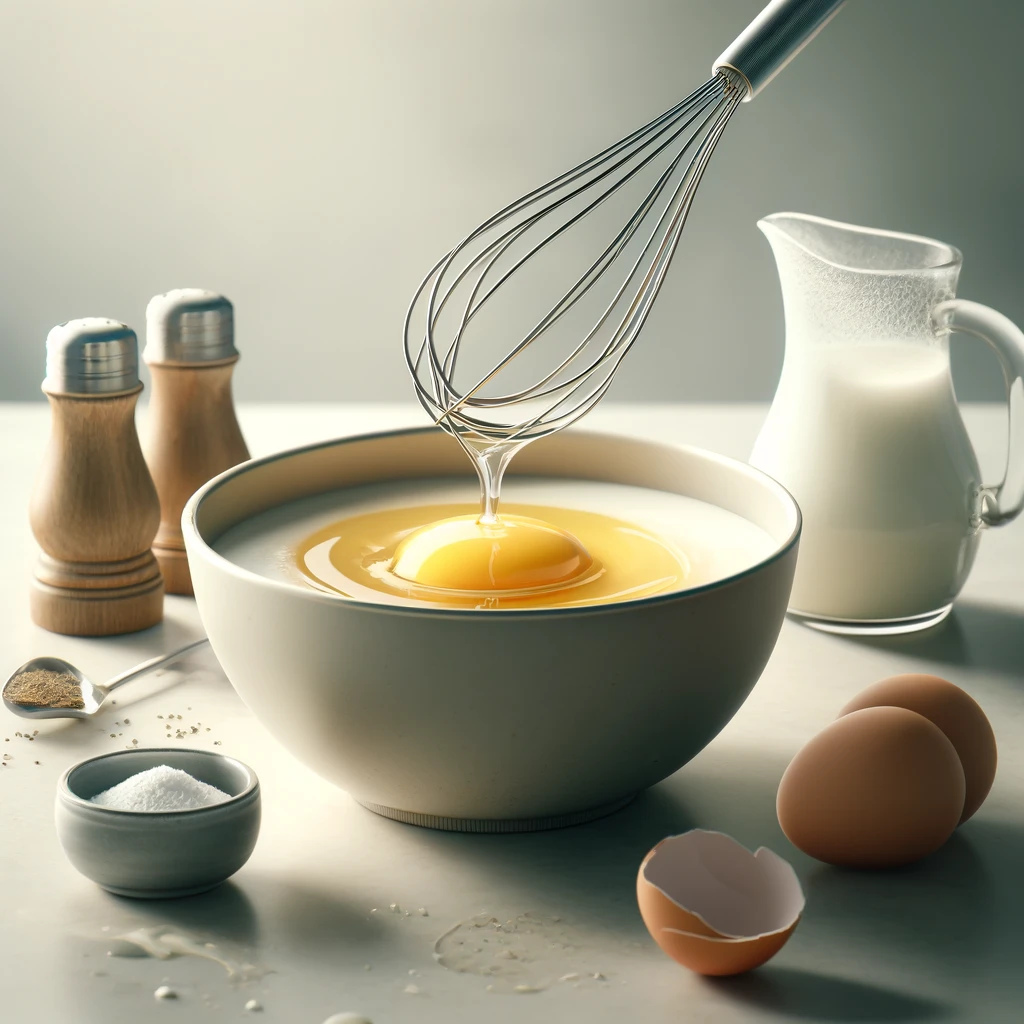 Préparer le mélange d'œufs
