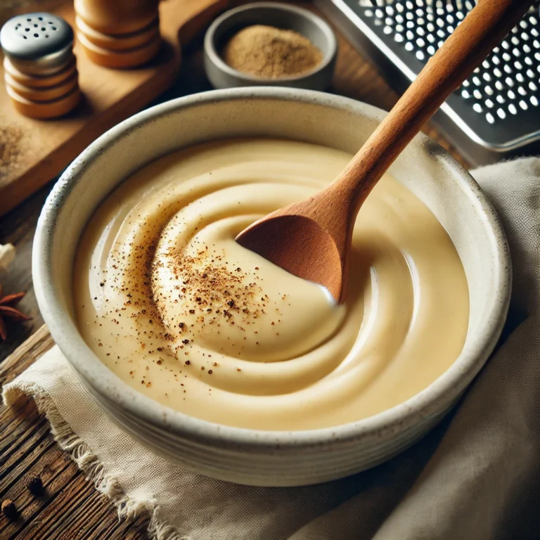 préparation de sauce béchamel